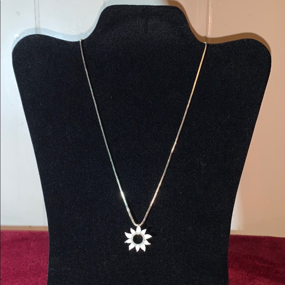 Silver & Opal Necklace